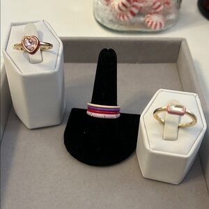 6 ring Valentine 💌 set